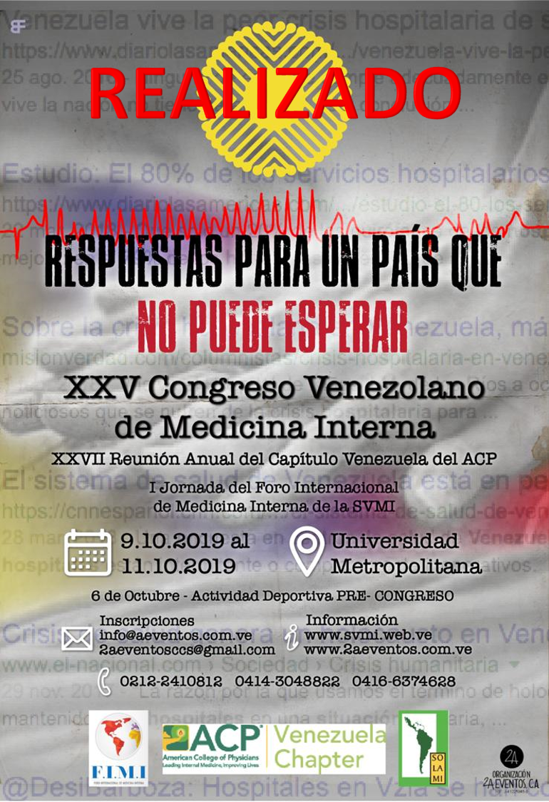 XXV Congreso de la Sociedad Venezolana de Medicina Interna